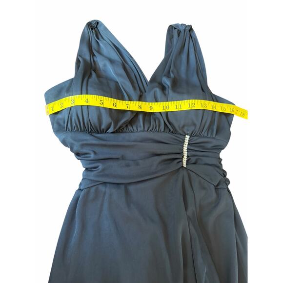 Betsy and Adam Black Gown - Size 10 - Picture 7 of 15